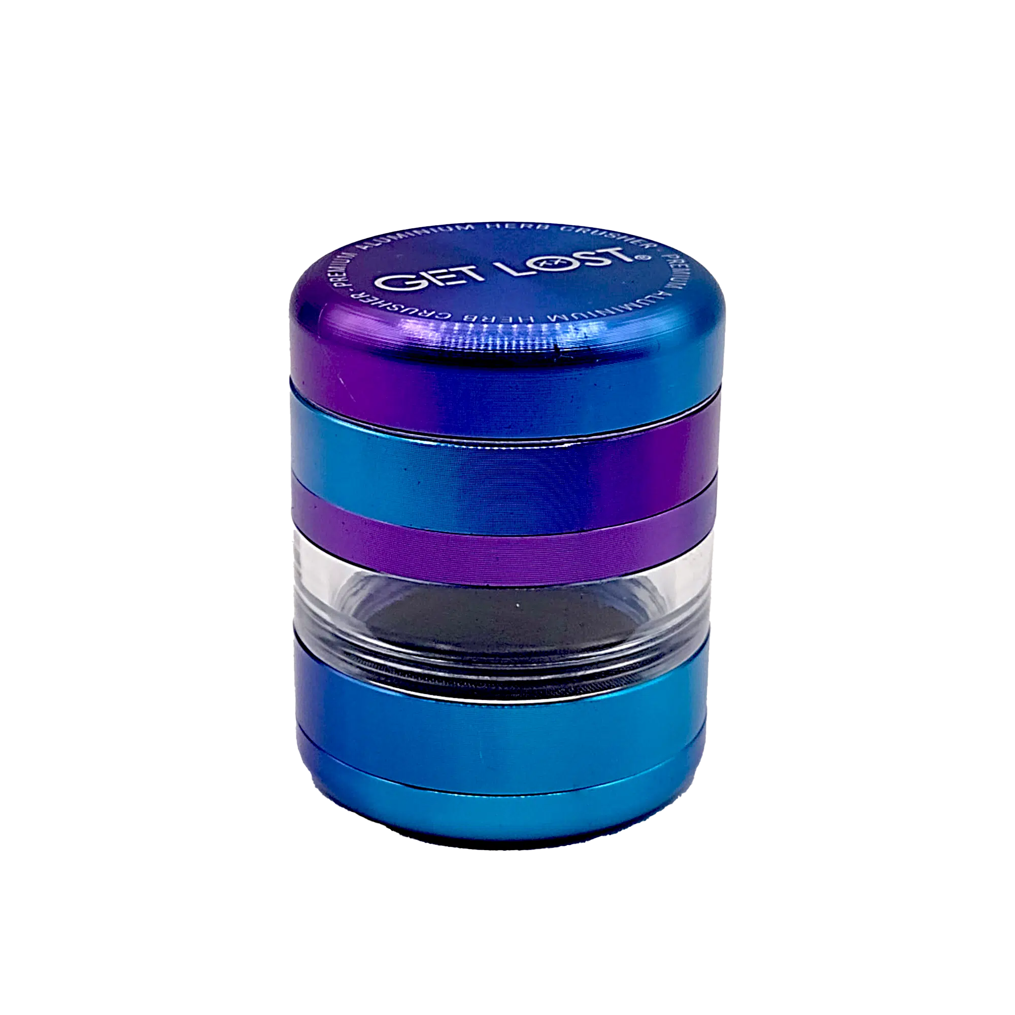 CC-GPG-BP-002 – Get Lost Cosmic Crusher Gradient Premium Grinder (Blue-Purple)