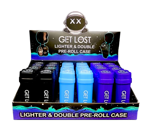 LDPRC-001 - Get Lost Lighter & Double Pre-Roll Case (24 Count)