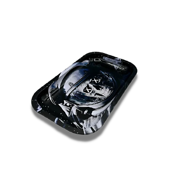 RT-3D-005 - Get Lost Rolling Tray with 3D Magnetic Lid - (Astronaut Skull Face)
