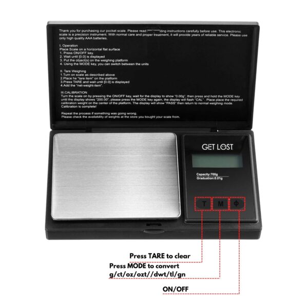 M3DS-009 Get Lost Mini 3D Digital Scale - 3D Flip Effect - Astronaut Grabbing Weed - Image 3