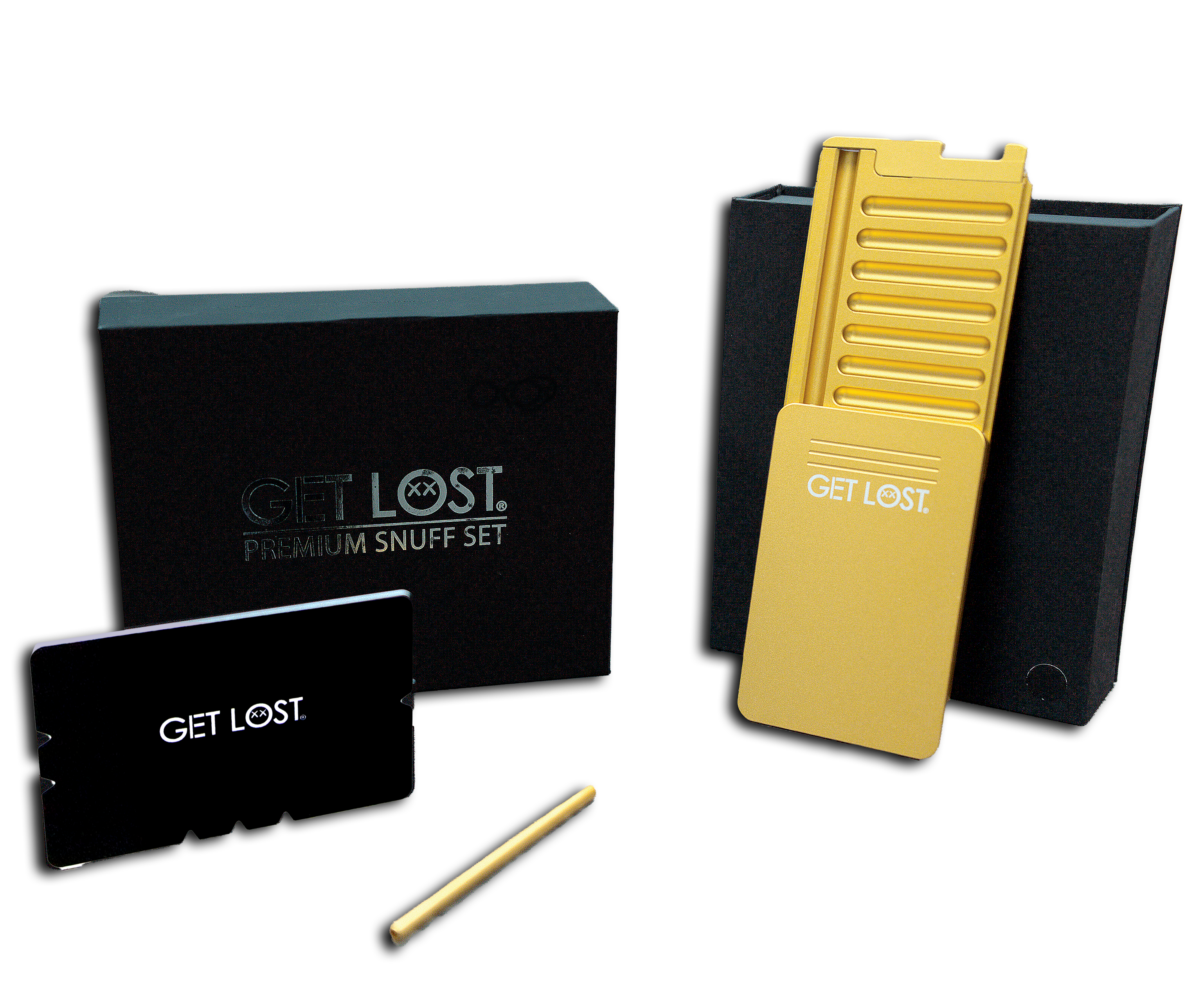SW-GLD-003 Get Lost Premium Mini Snuff Wallet Set (Gold)