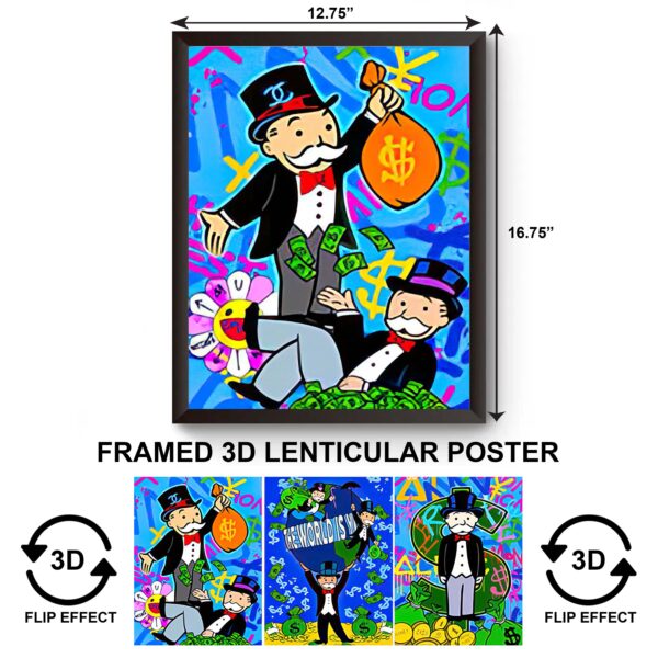 3DPWF-072 Cartoon - Alec Monopoly Guy