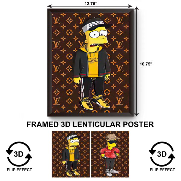 3DPWF-094 Cartoon - Simpsons Bart Gucci