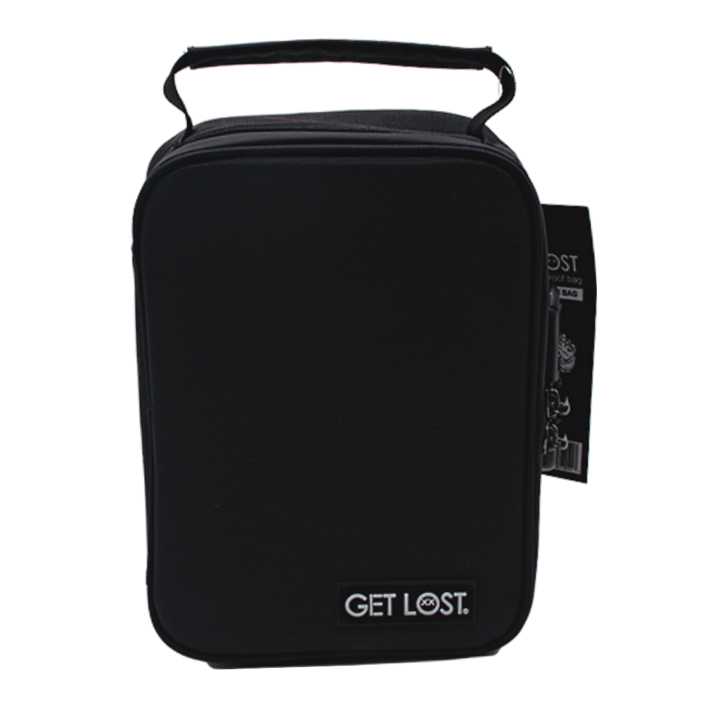 SFSB-BLK-001 Get Lost Smell-Proof Premium Stash Bag with Lock (Black)