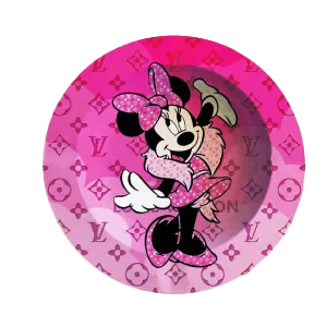 ASH078 Tin Ashtray 5.5″x5.5″ Minnie Mouse