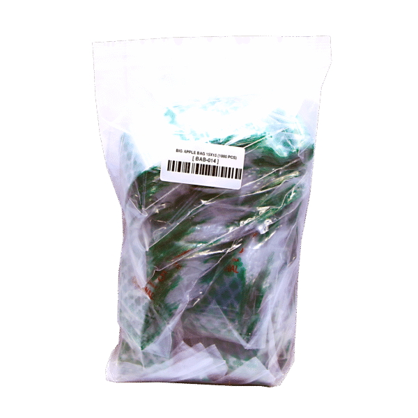 BAB-014 Apple Bag 15x15 (1000 Count) Clover Leaf - Image 3