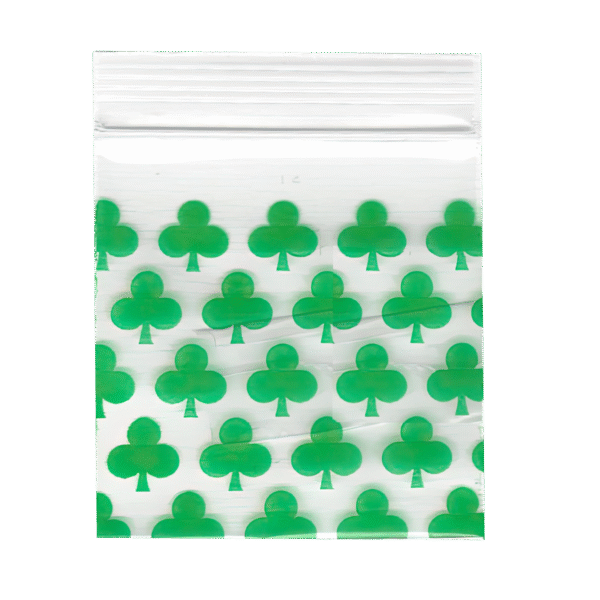 BAB-014 Apple Bag 15x15 (1000 Count) Clover Leaf