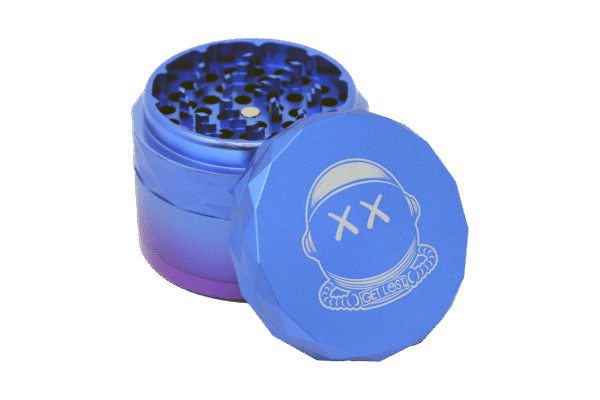 DC-PB-001 Get Lost Premium Aluminum Grinder Diamond Crusher (Blue)