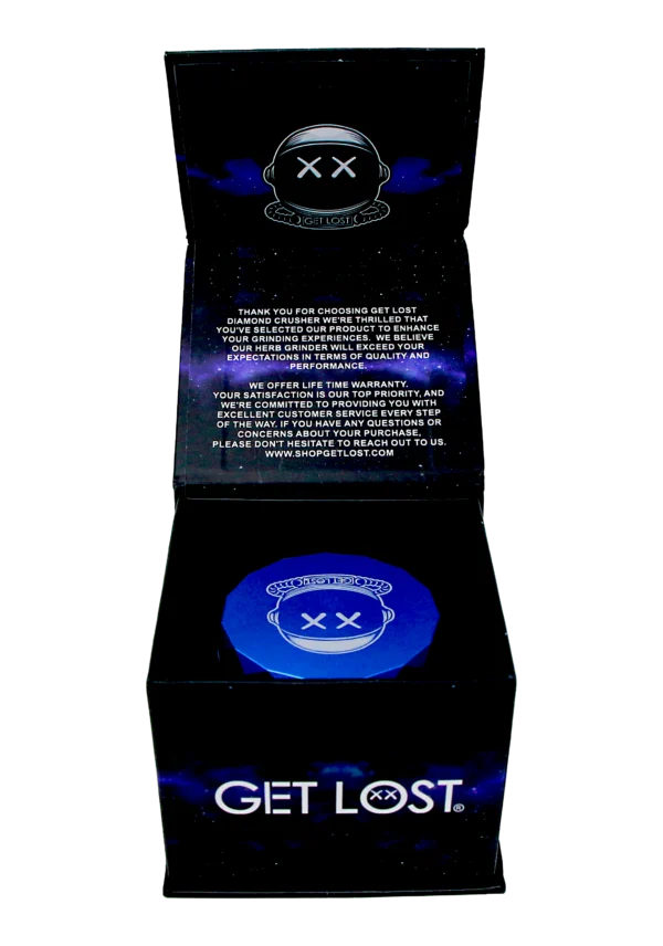 DC-PB-001 Get Lost Premium Aluminum Grinder Diamond Crusher (Blue) - Image 9