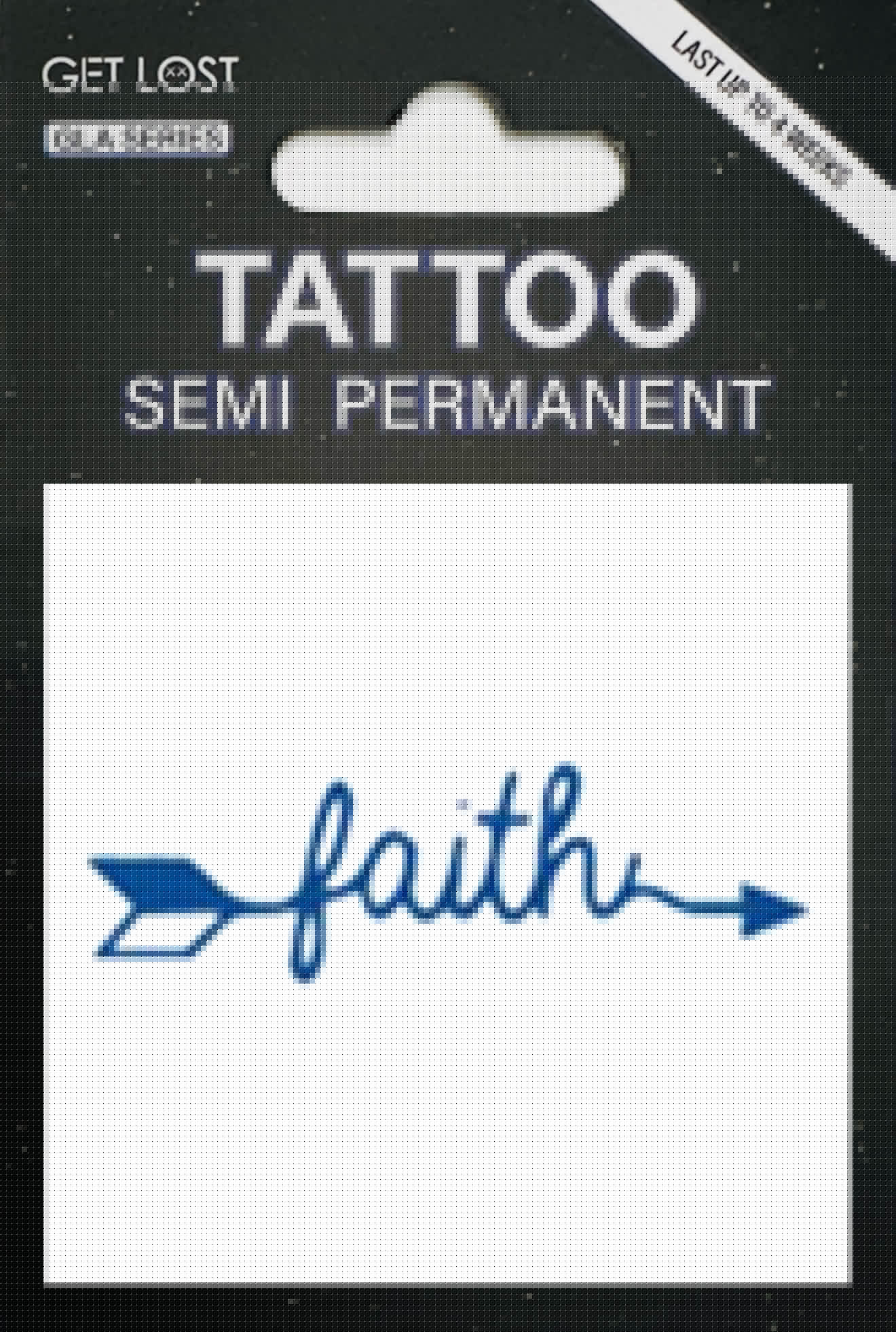 GLA-022 Semi Permanent Tattoo 2″x2″