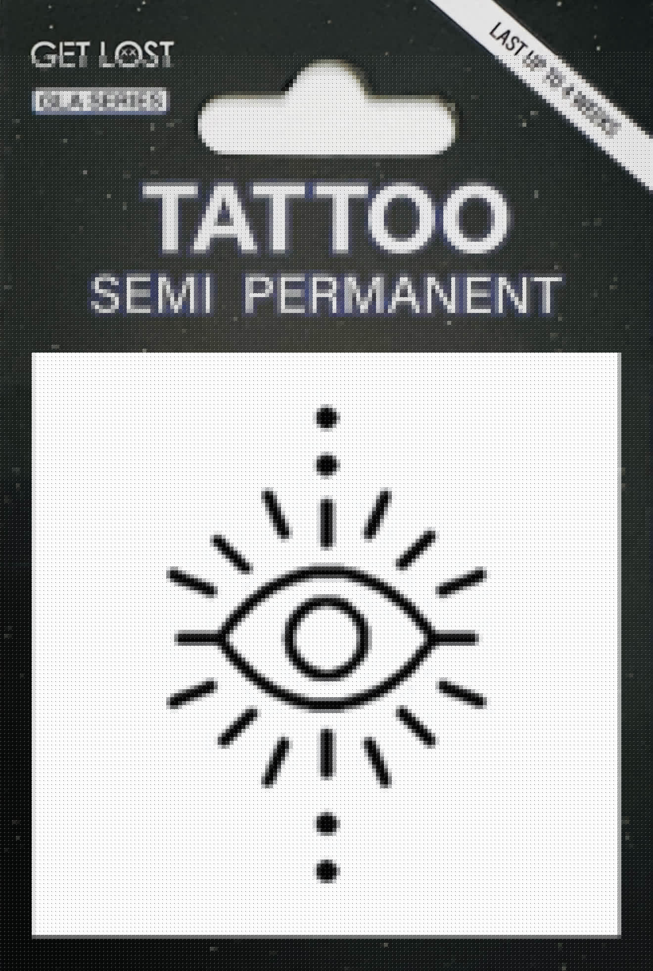 GLA-073 Semi Permanent Tattoo 2″x2″