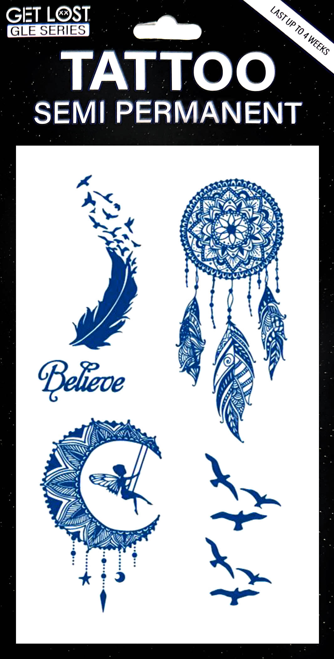 GLE-019 Semi Permanent Tattoo 4.25″x7″