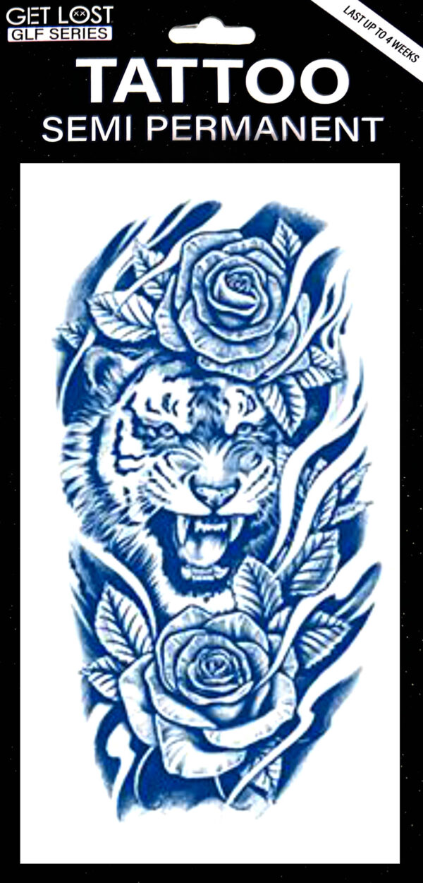 GLF-009 Semi Permanent Tattoo 4.75"x8.5"