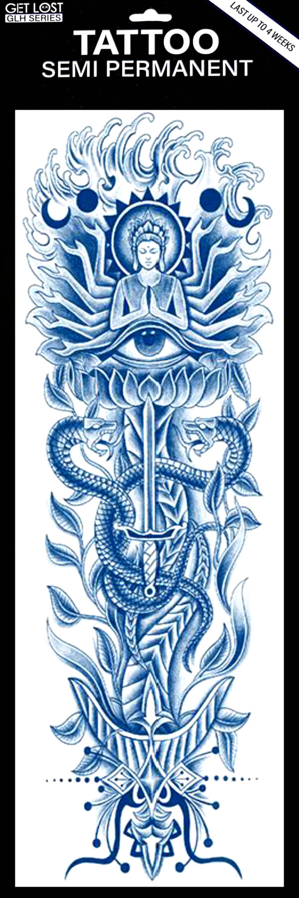 GLH-020 Semi Permanent Tattoo 6"x18.25"