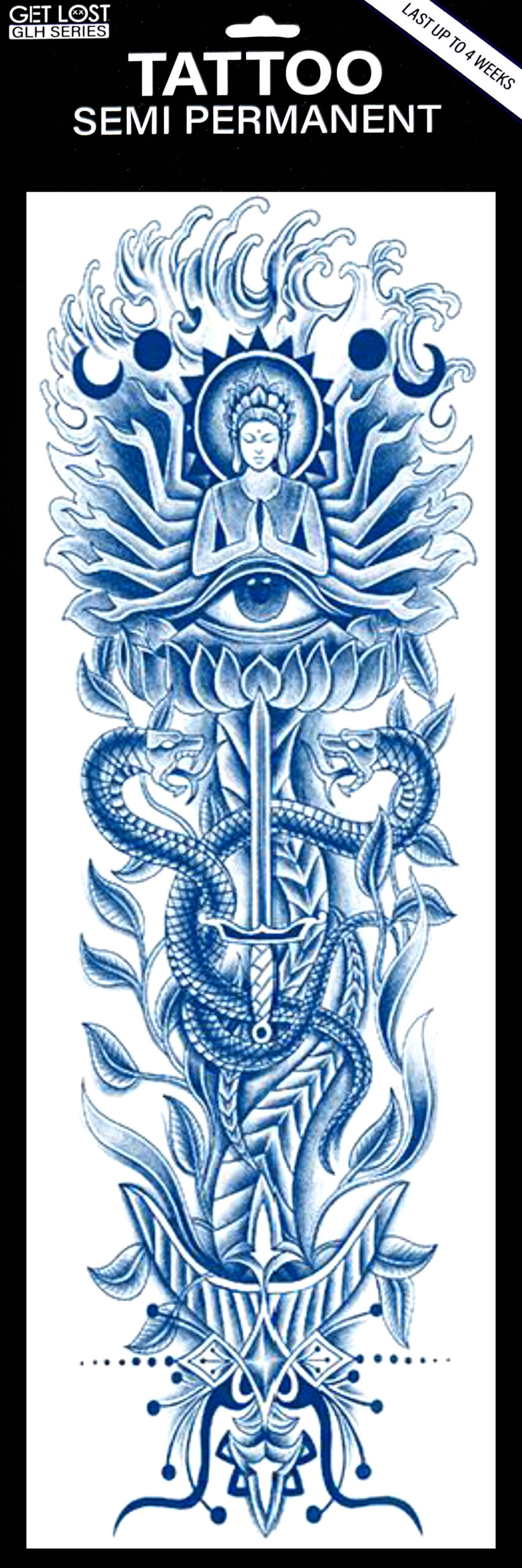 GLH-020 Semi Permanent Tattoo 6″x18.25″