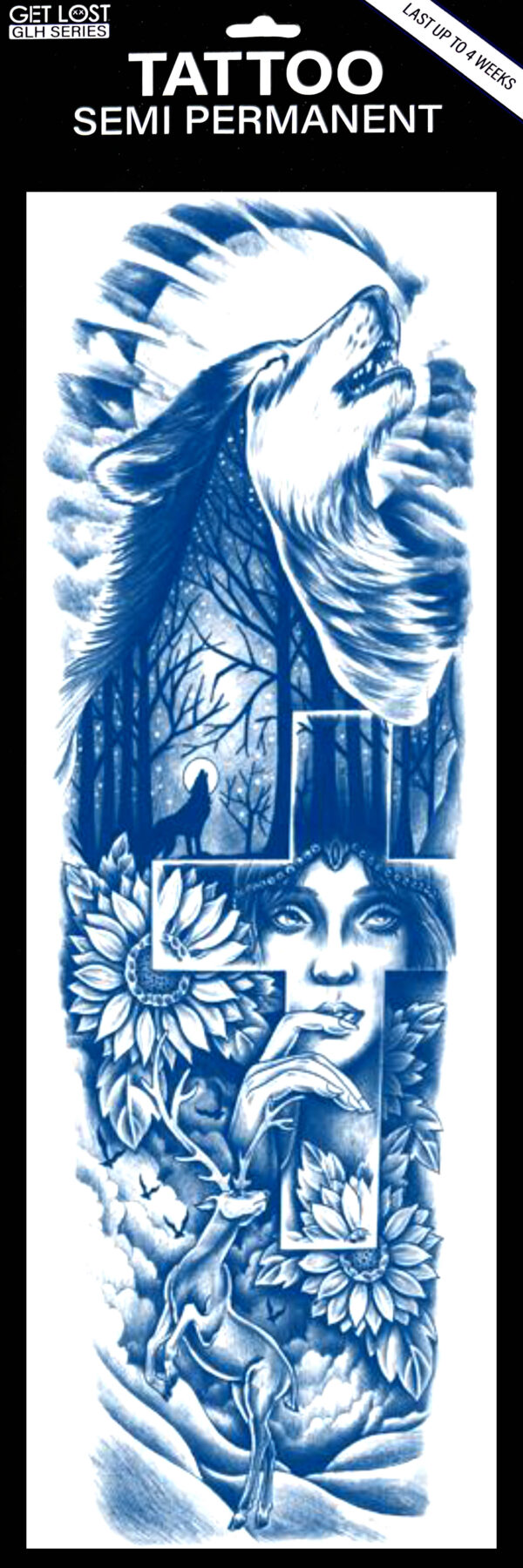 GLH-026 Semi Permanent Tattoo 6"x18.25"