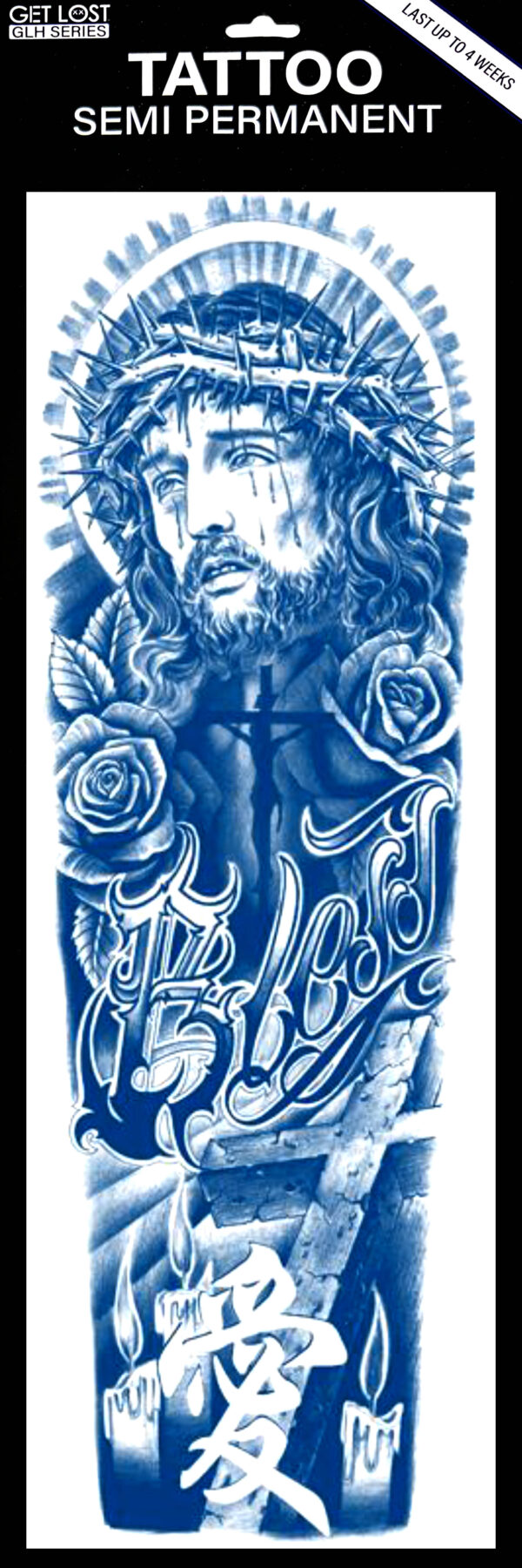 GLH-027 Semi Permanent Tattoo 6"x18.25"