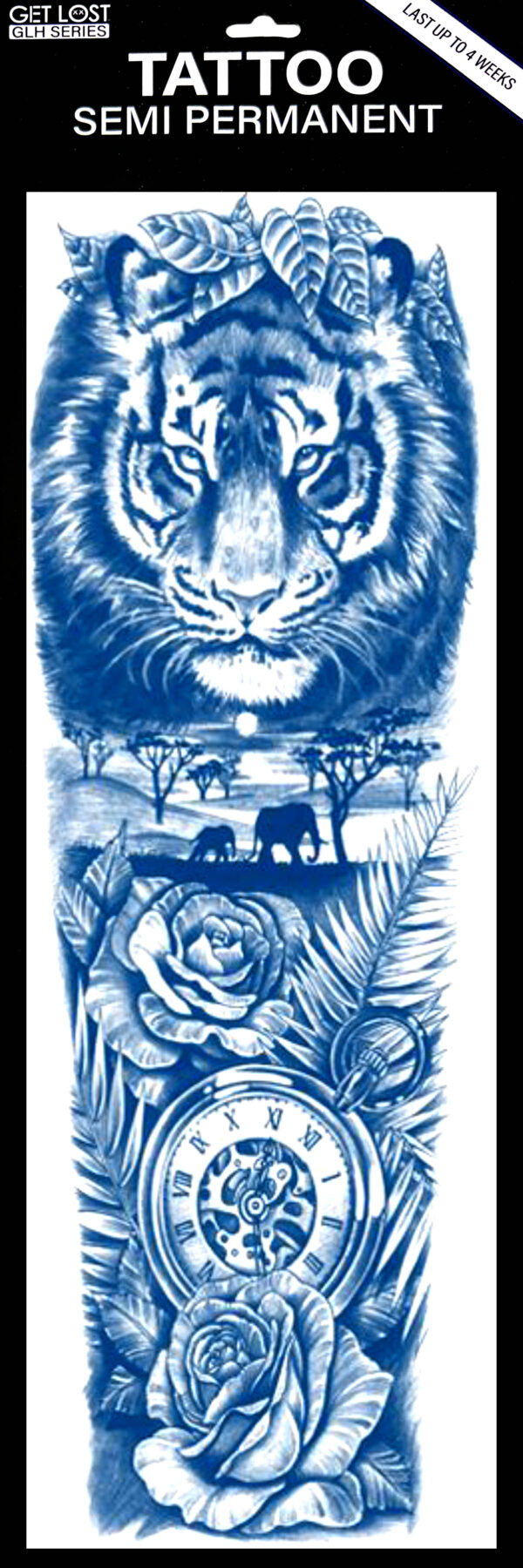 GLH-028 Semi Permanent Tattoo 6"x18.25"