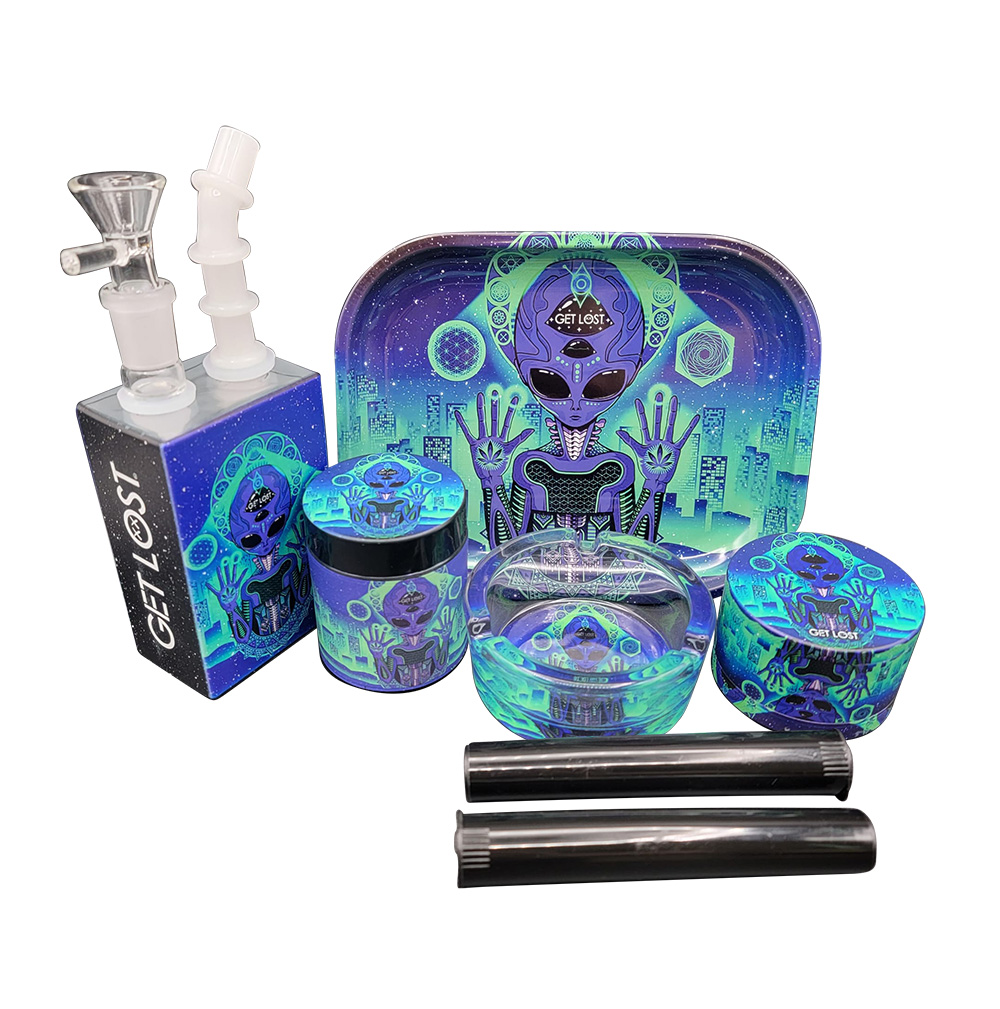 JB-GS-008 Get Lost Juice Box Gift Set 7 In 1 (Purple Alien)