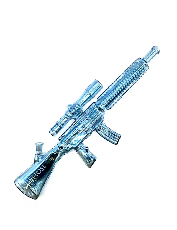 M416-CRBW-003 Get Lost M416 Glass Gun Water Pipe (Clear Rainbow) - Image 4