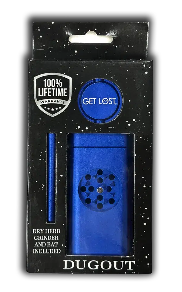 MDG-BLU-001 - Get Lost Aluminum Dugout Grinder (Blue) - Image 3