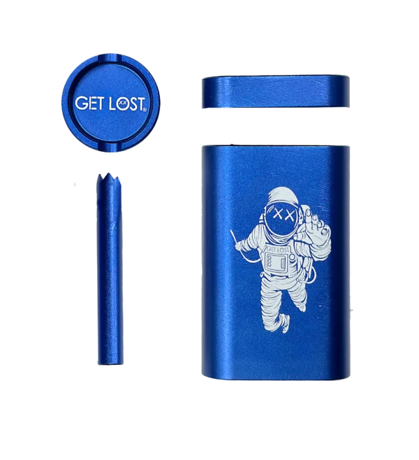 MDG-BLU-001 - Get Lost Aluminum Dugout Grinder (Blue)