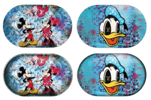 MTL003-3D Mini Tray With Lid – Mickey & Donald Duck