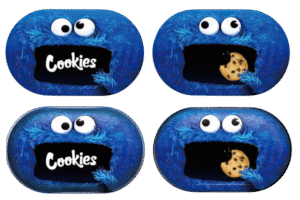 MTL007-3D Mini Tray With Lid – Cookie Monster #1