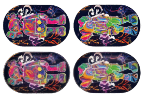 MTL014-3D Mini Tray With Lid – Neon Teddy