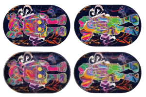 MTL014-3D Mini Tray With Lid – Neon Teddy