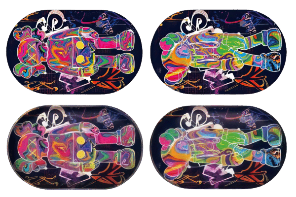 MTL014-3D Mini Tray With Lid – Neon Teddy