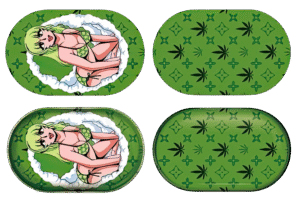 MTL025-3D Mini Tray With Lid – Green Weed Ivy
