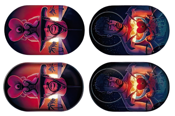 MTL033-3D Mini Tray With Lid - Pisces Bad Bunny