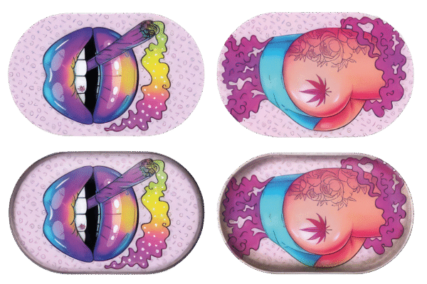 MTL040-3D Mini Tray With Lid – Big Purple Lips