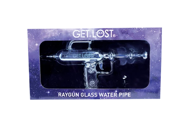 RGG-PLAT-004 - Get Lost RayGun Glass Water Pipe (Platinum) - Image 5