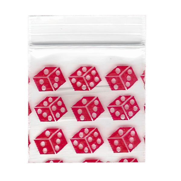 SAB-001 Apple Bag 10x10 (1000 Count) Red Dice