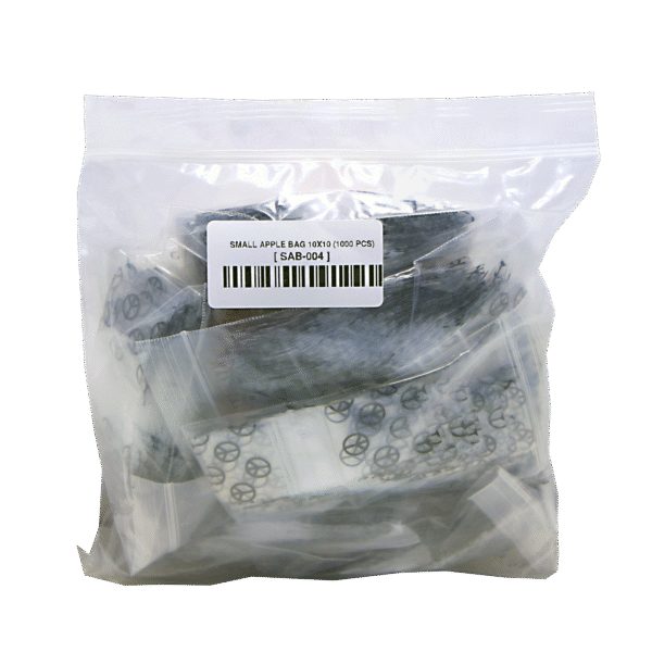 SAB-004 Apple Bag 10x10 (1000 Count) Peace Sign - Image 3