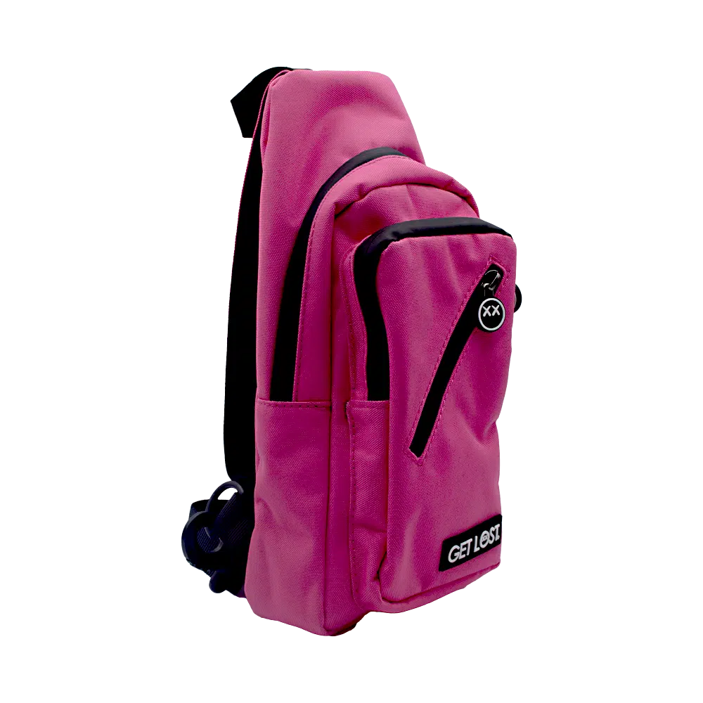 SPCB-PNK-002 Get Lost Smell-Proof Premium Convertible Shoulder Bag/Backpack (Pink) - Image 2
