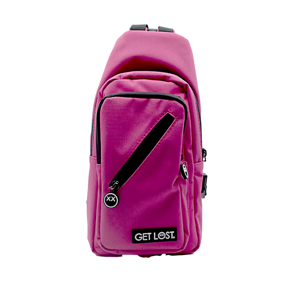SPCB-PNK-002 Get Lost Smell-Proof Premium Convertible Shoulder Bag/Backpack (Pink)
