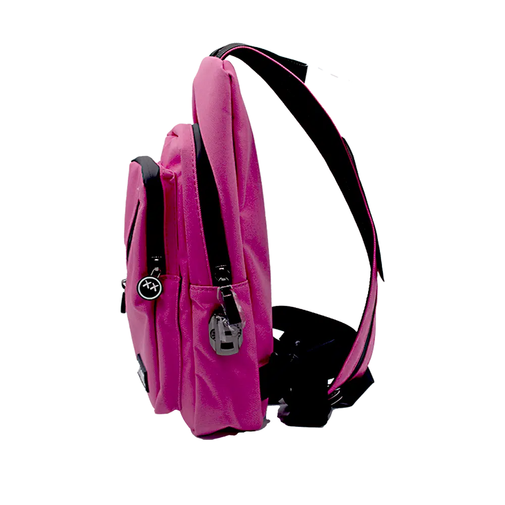 SPCB-PNK-002 Get Lost Smell-Proof Premium Convertible Shoulder Bag/Backpack (Pink) - Image 5