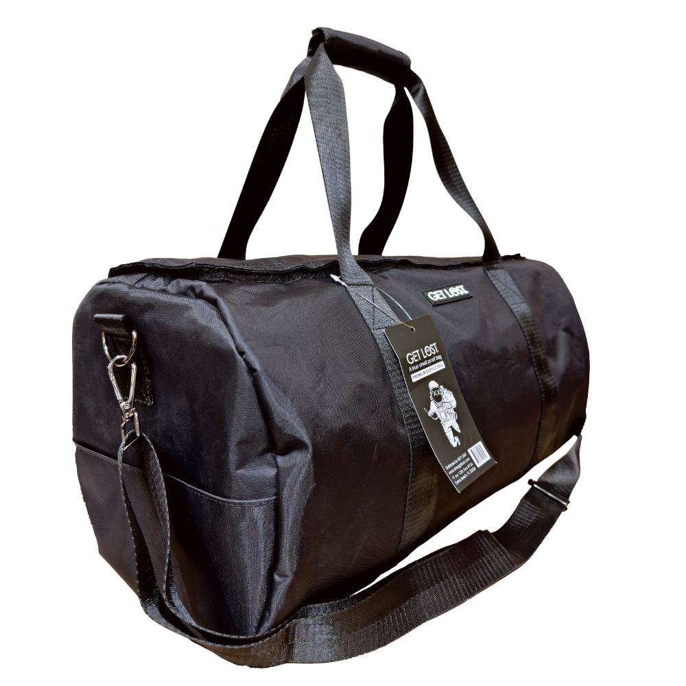 SPDB-BLK-001 Get Lost Smell-Proof Premium Duffle Bag (Black) - Image 4
