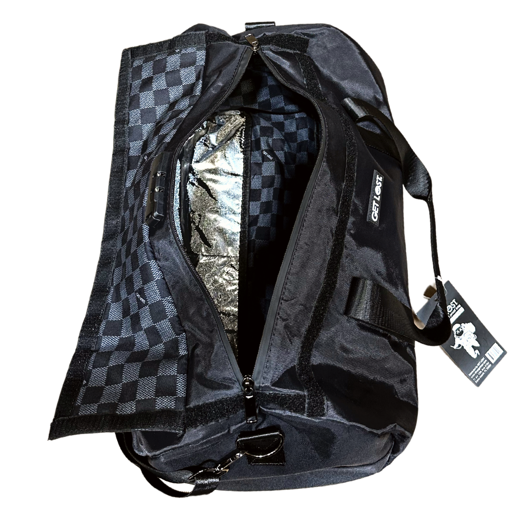 SPDB-BLK-001 Get Lost Smell-Proof Premium Duffle Bag (Black) - Image 3