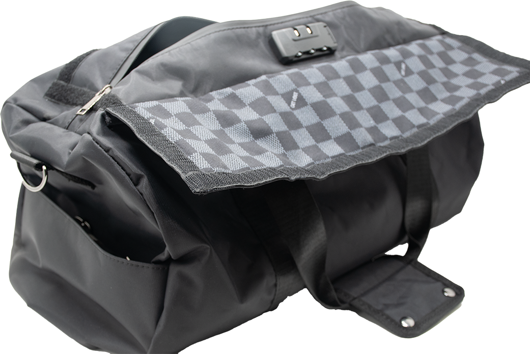 SPDB-BLK-001 Get Lost Smell-Proof Premium Duffle Bag (Black) - Image 11