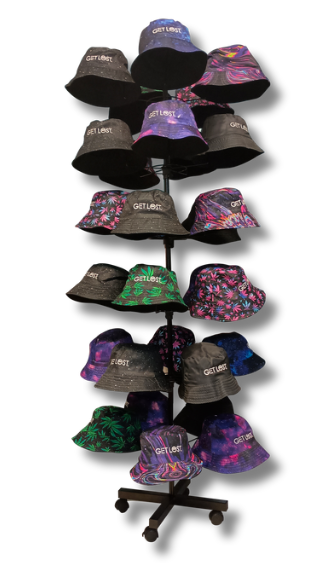 BHD-001 Smell Proof Bucket Hat Display