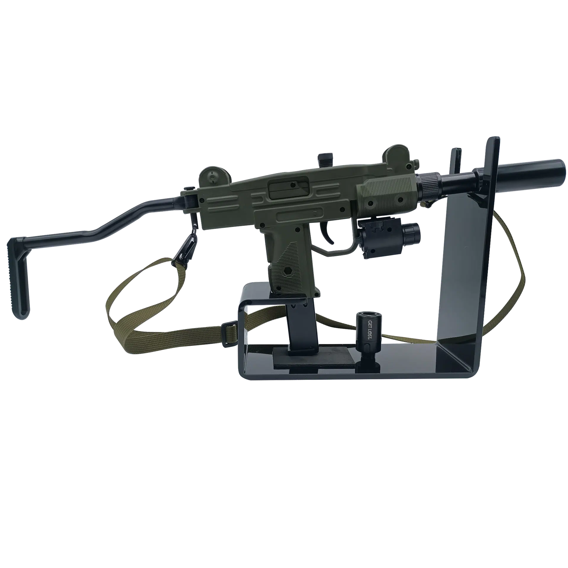 UTG-GRN-002 Get Lost Uzi Torch Lighter (Green Sand) - Image 2