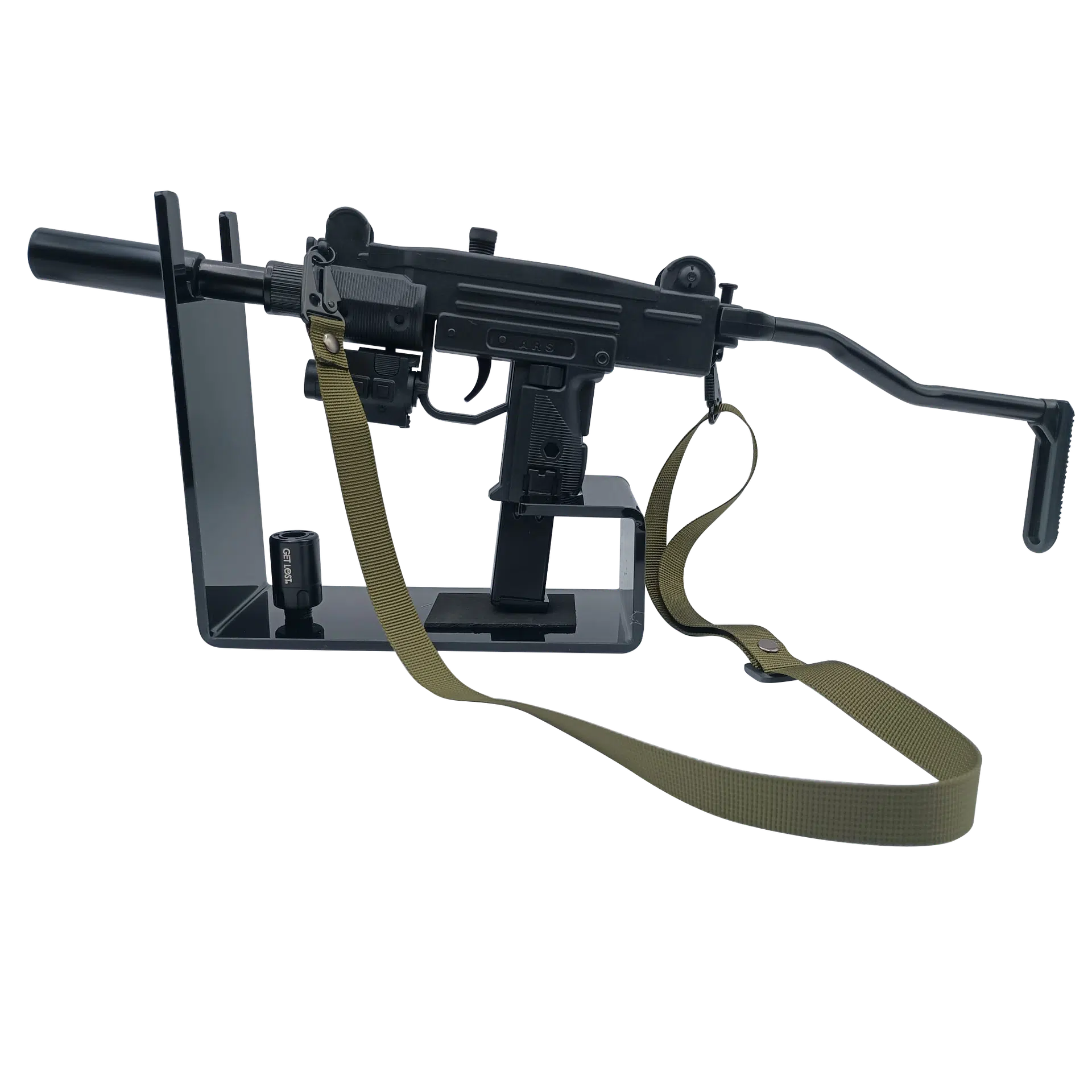 UTG-GRN-002 Get Lost Uzi Torch Lighter (Green Sand) - Image 3