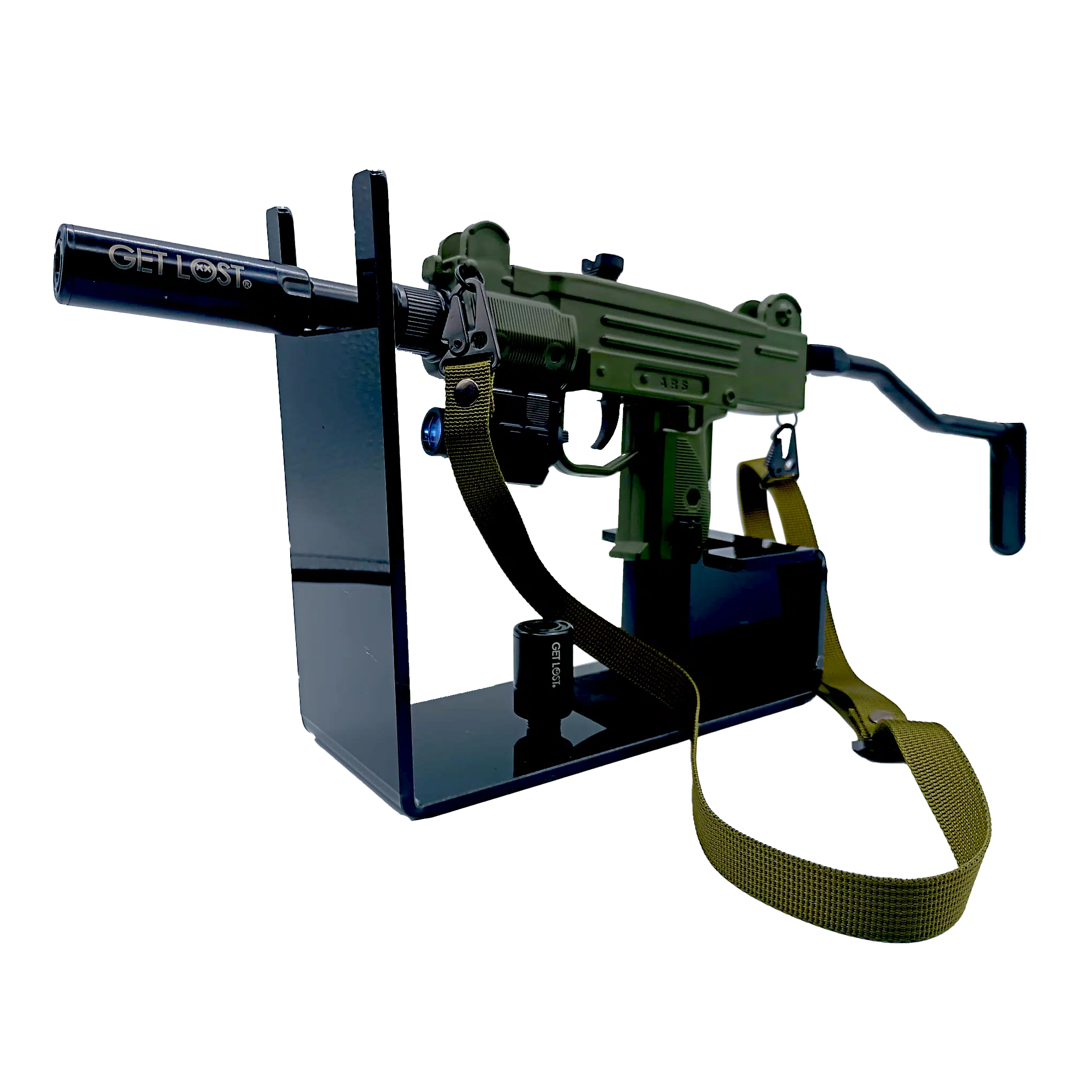 UTG-GRN-002 Get Lost Uzi Torch Lighter (Green Sand)