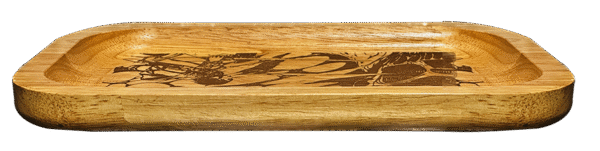 WT018_Wooden Tray - Wanted Monkey D Luffy 11"x7"x1" - Image 3