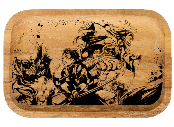 WT006_Wooden Tray - Demon Slayer 11"x7"x1"