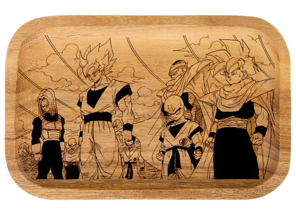 WT007_Wooden Tray - Dragon Ball Z Gang 11"x7"x1"